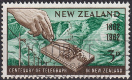 1962 Neuseeland ° Mi:NZ 420, Sn:NZ 356, Yt:NZ 409, Morse Key, Telegraph Centenary - Gebraucht