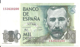 ESPAGNE 1000 PESETAS 1979 VF+ P 158 - [ 4] 1975-… : Juan Carlos I