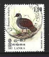 SRI LANKA. N°529 Oblitéré De 1979. Galloperdix. - Perdrix, Cailles