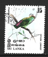 SRI LANKA. N°527 Oblitéré De 1979. Loricule De Ceylan. - Papagayos