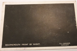 BOURNEMOUTH FRONT BY NIGHT ( LA NUIT ) G L HANGER  ENVOYEE A 9 RUE PASTEUR A PAU A MR BUSCARLET - Bournemouth (avant 1972)