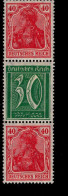 Deutsches Reich S 30 Germania / Ziffern MLH Falz * Mint - Markenheftchen  & Se-tenant