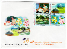 Nicaragua - 2005 - Diplomatic Relations With Japan - 70th Anniversary - FDCs (first Day Cover) - Nicaragua