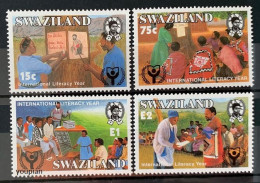 Swaziland (Eswatini) 1990, International Year Of Alphabetization, MNH Stamps Set - Swaziland (1968-...)