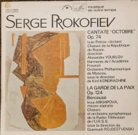 Serge Prokofiev Cantate "Octobre" Op. 74 Ed. Le Chant Du Monde Vinile - Classique