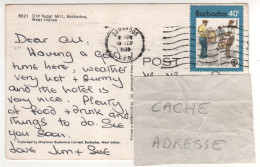 Timbre , Stamp " Carifesta 81 " Sur CP , Carte , Postcard Du 18/09/81 - Barbados (1966-...)