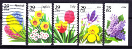 USA 1993  Garden Flowers: Scott # 2760 Tem 2764   Complete Serie - Usati