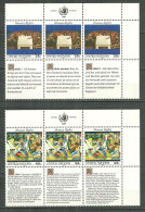 ONU NEW YORK  DECLARATION UNIVERSELLE DES DROITS DE L'HOMME 563/568 MNH ** - Unused Stamps