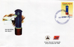 Nicaragua - 1998 - World Stamp Day '98 - FDC (first Day Cover) - Nicaragua