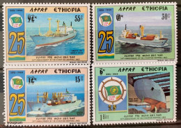 Ethiopia 1989, 25 Years National Shipping Company, MNH Stamps Set - Etiopia