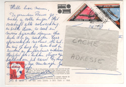 Timbres , Stamps Triangulaires " 30 Ans De L'east African Airways , Avions " Sur CP , Carte , Postcard De Mars 1976 - Kenya (1963-...)