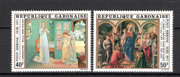 GABON  PA  N° 170 + 171   NEUFS SANS CHARNIERE COTE  3.50€     NOEL PEINTRE TABLEAUX - Gabon