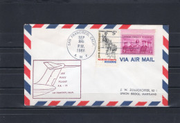USA 1966 First Flight Cover Jet First Flight AM77 San Francisco - Spokane - Event Covers