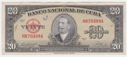 Cuba P 80 B - 20 Pesos 1958 - Fine+ - Cuba