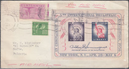 USA 1957, TRAVELED ENVELOPE From 1957 With BLOCK No 10 - 1951-1960