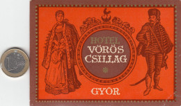 ETIQUETA - STICKER - LUGGAGE LABEL  -  HONGRIE - HUNGARY - HOTEL VOROS CSILLAG - GYOR - Etiquettes D'hotels