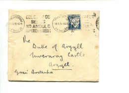 PORTUGAL 1939 - Affr. Sur Lettre Par Avion Pour L'Angleterre - Adressé Au Duke Of Argyll ( Niall Campbell ) - Cartas & Documentos