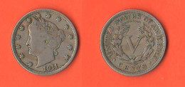 America V 5 Cents 1911 Liberty Head USA Five Cents America Nickel Coin   XXX - 1883-1913: Liberty (Liberté)
