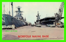 NORFOLK, VA - THE WORLD'S LARGEST NAVAL BASE - ANIMATED WAR SHIP AND OLD CARS - DEXTER PRESS - - Norfolk