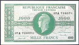 FRANCE * Billets Du Trésor * 1.000  Francs Marianne Chiffres Gras Type 1945 * Etat/Grade SUP+/XXF * - 1944 Flag/France