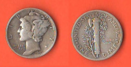 America Dime 1941 USA 10 Cents Mercury America XXX - 1916-1945: Mercury (kwik)