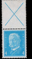 Deutsches Reich S 38 Hindenburg  MLH Falz * Mint - Postzegelboekjes & Se-tenant