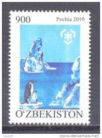 2010.  Uzbekistan, Protect Of Polar Regions And Glaciers, 1v, Mint/** - Uzbekistán