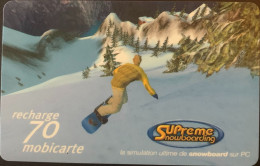 MBC 40  -  SNOWBOARD 1  -  70 Unités - Cellphone Cards (refills)