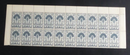 MADAGASCAR - 1943 - N°YT. 269 - 40c Ardoise - Bloc De 20 Bord De Feuille - Neuf Luxe ** / MNH / Postfrisch - Unused Stamps