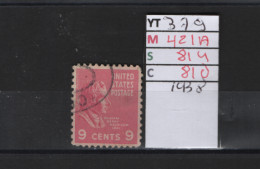 PRIX FIXE Obl  379 YT 421A MIC 814 SCO 810 GIB William Henry Harrison 1938 Etats Unis 58/02 - Used Stamps