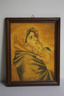 AMBER INLAY PICTURE MADONNA WITH CHILD - Arte Religioso