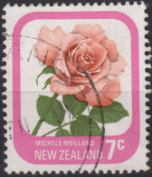 1975 Neuseeland ° Mi:NZ 673A, Sn:NZ 590a, Yt:NZ 651a, Rose "Michele Meilland" - Oblitérés