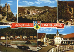 72552644 Dahn Felsmassiv Panorama Teich Strassenpartie Dahn - Dahn