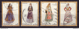 Grèce 1974 - Oblitéré - Costumes Nationaux - Michel Nr. 1186-1187 1189 1193 (gre956) - Used Stamps