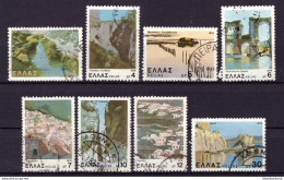 Grèce 1979 - Oblitéré - Paysages - Michel Nr. 1388 1390-1393 1395-1396 1400 (gre943) - Oblitérés