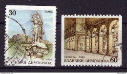 Grèce 1988 - Oblitéré - Monuments - Michel Nr. 1707C 1709C (gre933) - Gebruikt