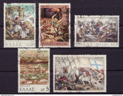 Grèce 1971 - Oblitéré - Indépendance - Michel Nr. 1079-1083 (gre971) - Oblitérés