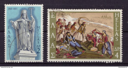 Grèce 1971 - Oblitéré - Indépendance - Sculpture - Michel Nr. 1063-1064 (gre976) - Used Stamps