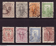 Grèce 1901 - Oblitéré - Mythologie - Michel Nr. 125-131 134 (gre1024) - Used Stamps