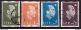 Grèce 1964 - Oblitéré - Paul Ier - Michel Nr. 837-840 (gre1002) - Usados