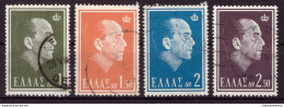 Grèce 1964 - Oblitéré - Paul Ier - Michel Nr. 837-840 (gre1002) - Gebruikt