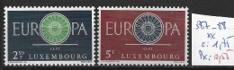 LUXEMBOURG 587-88 ** Côte 1.75 € - Ungebraucht