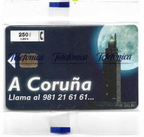 Spain - Telefonica - A Coruña (Tram, Shark, Watch), P-387 - 05.1999, 250PTA, 4.000ex, NSB - Emisiones Privadas