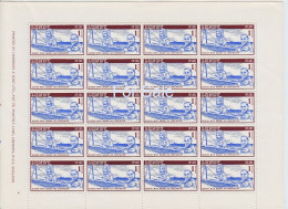 #02 Great Britain Lundy Island Puffin Stamp 1954 Jubilee Undated Airs Full Sheet 1p Bi-Plane Price Slashed! - Ortsausgaben