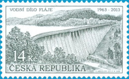 ** 763 Czech Republic Flaje Water Dam 2013 - Water