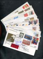 "EUROPA" Partie Mit 8 Erstflugbelegen, Vgl. Fotos (80007) - Lots & Kiloware (mixtures) - Max. 999 Stamps