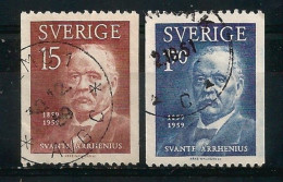 Sweden 1959 S. Arrhenius Y.T. 444/445 (0) - Oblitérés