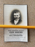 BP ICHTEGEM DHR OSCAR NAUWYNCK ° 17/3/1885 En Overleden Te WYNENDAELE 2/1/1942,echtgenoot ELISA POLLENTIER - Religion & Esotérisme