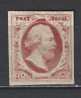 Nederland Pays Bas Niederlande Netherlands Holanda 2 MLH/ongebruikt TOP QUALITY ; Willem III 1852 WITH CERTIFICATE - Unused Stamps