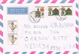 53960. Carta Aerea OLOMOUC (Checoslovaquia)  1978 To USA , Nevada - Storia Postale